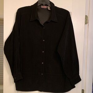 Billl Blass long sleeve shirt/jacket, faux suede.